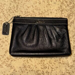 Coach Black Leather Pouch